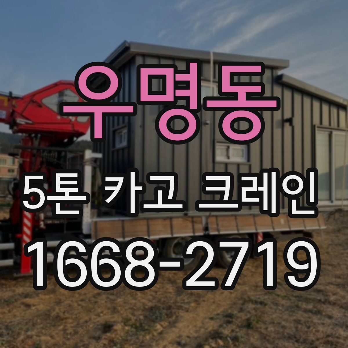 우명동 5톤 카고 크레인