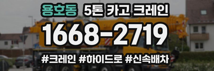 용호동 5톤 카고 크레인