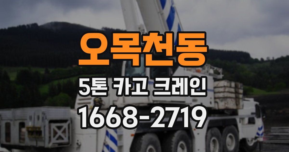 오목천동 5톤 카고 크레인