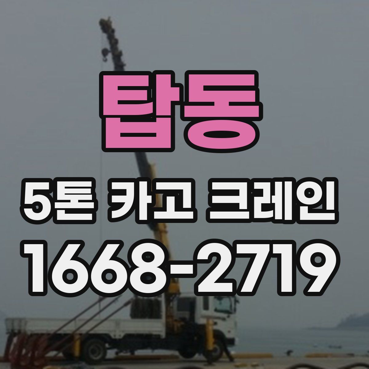 탑동 5톤 카고 크레인