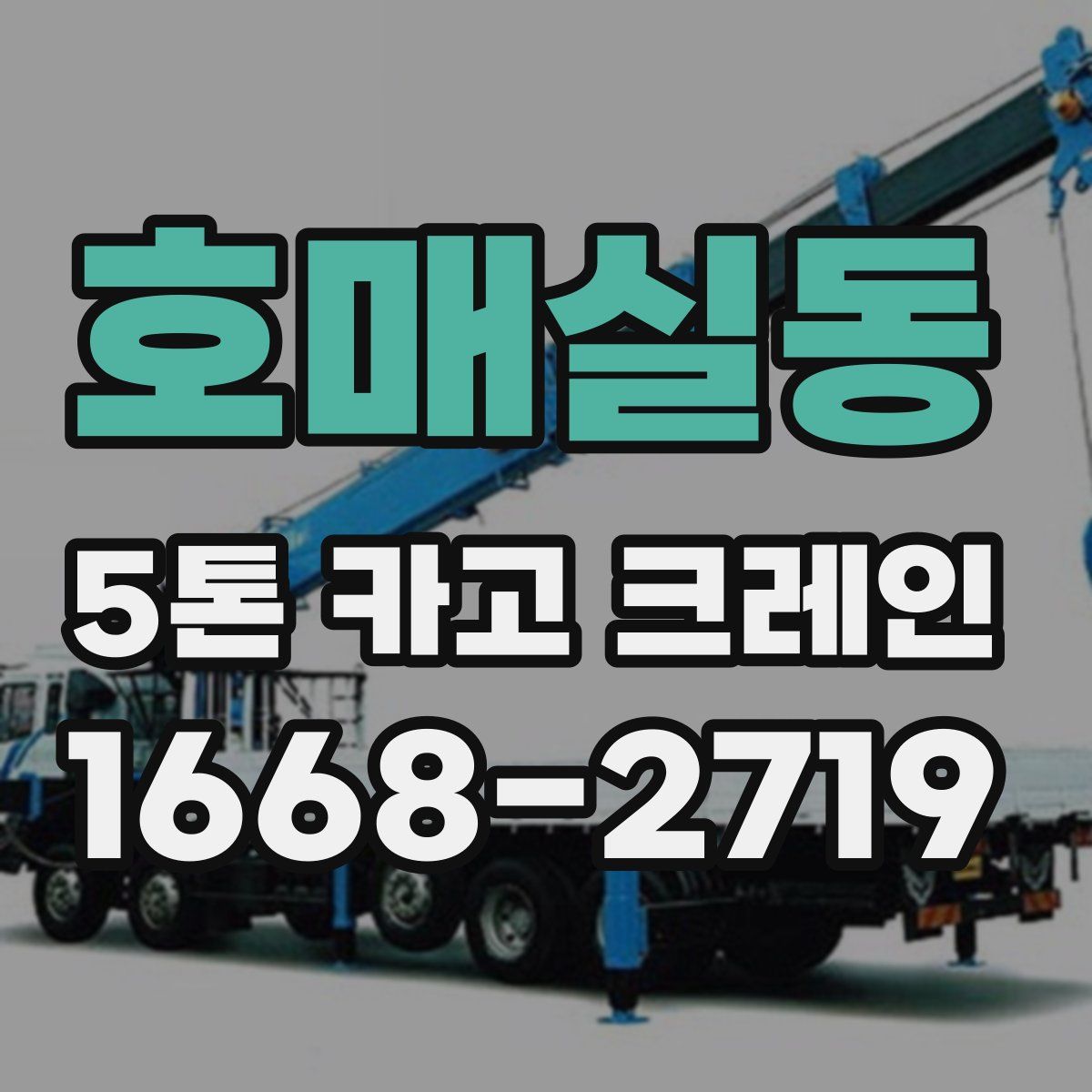 호매실동 5톤 카고 크레인
