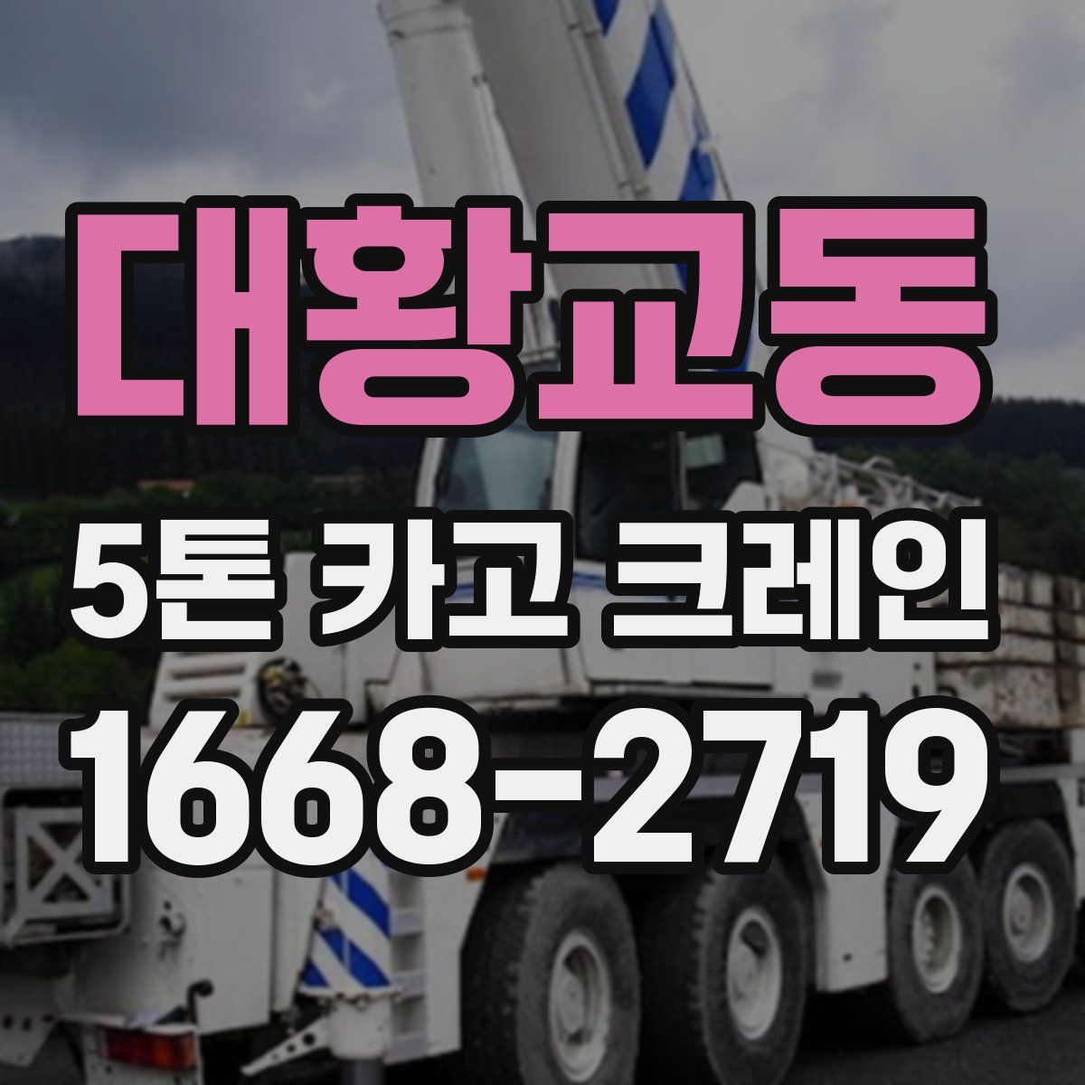 대황교동 5톤 카고 크레인