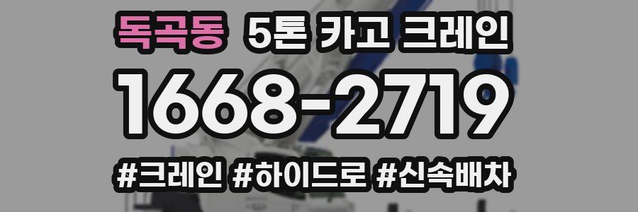 독곡동 5톤 카고 크레인