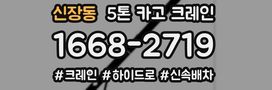 신장동 5톤 카고 크레인