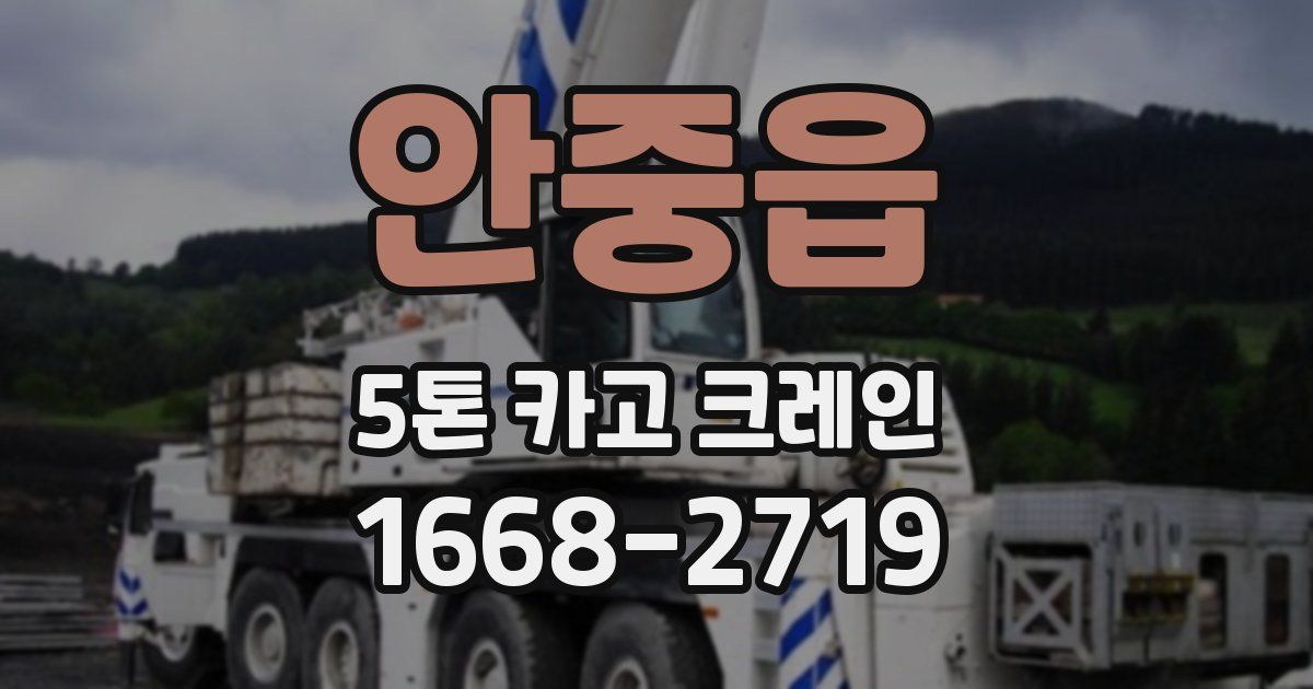 안중읍 5톤 카고 크레인