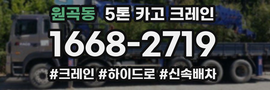 원곡동 5톤 카고 크레인