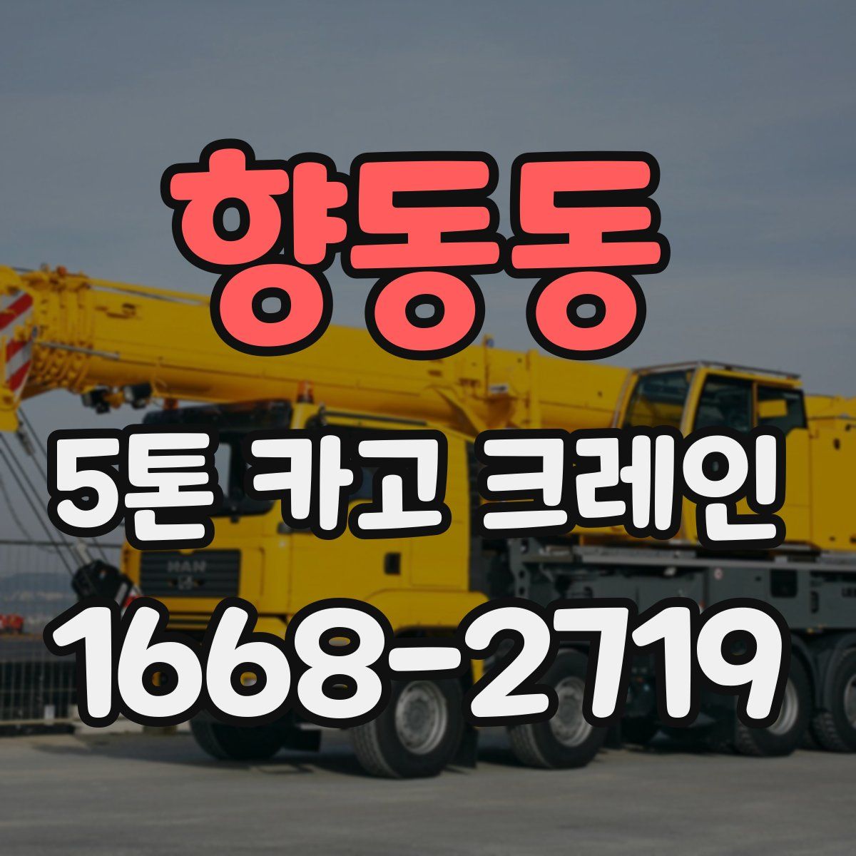 향동동 5톤 카고 크레인