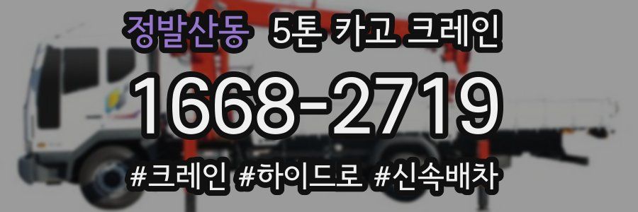 정발산동 5톤 카고 크레인