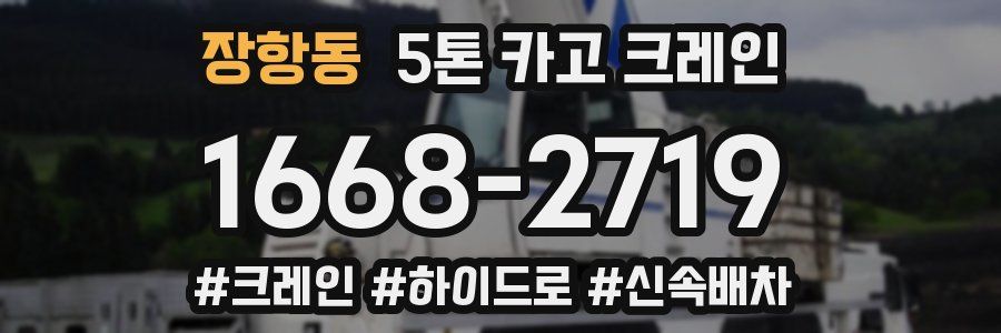 장항동 5톤 카고 크레인