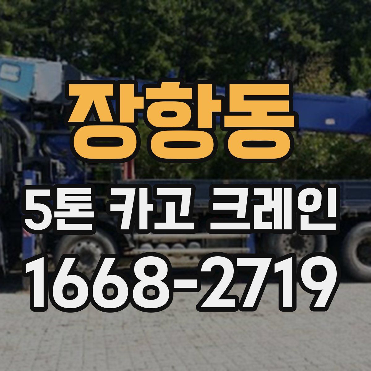 장항동 5톤 카고 크레인