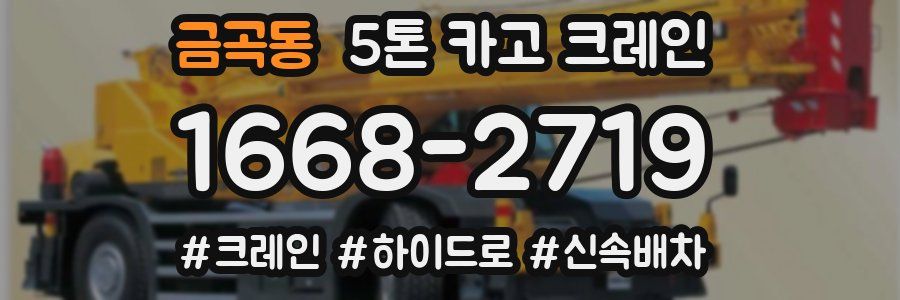 금곡동 5톤 카고 크레인