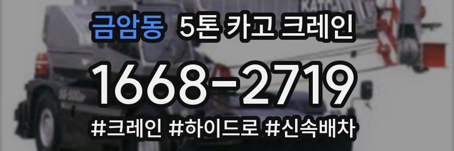 금암동 5톤 카고 크레인