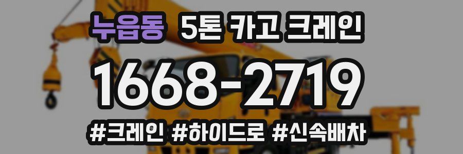 누읍동 5톤 카고 크레인
