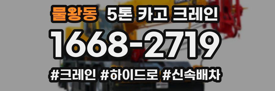 물왕동 5톤 카고 크레인
