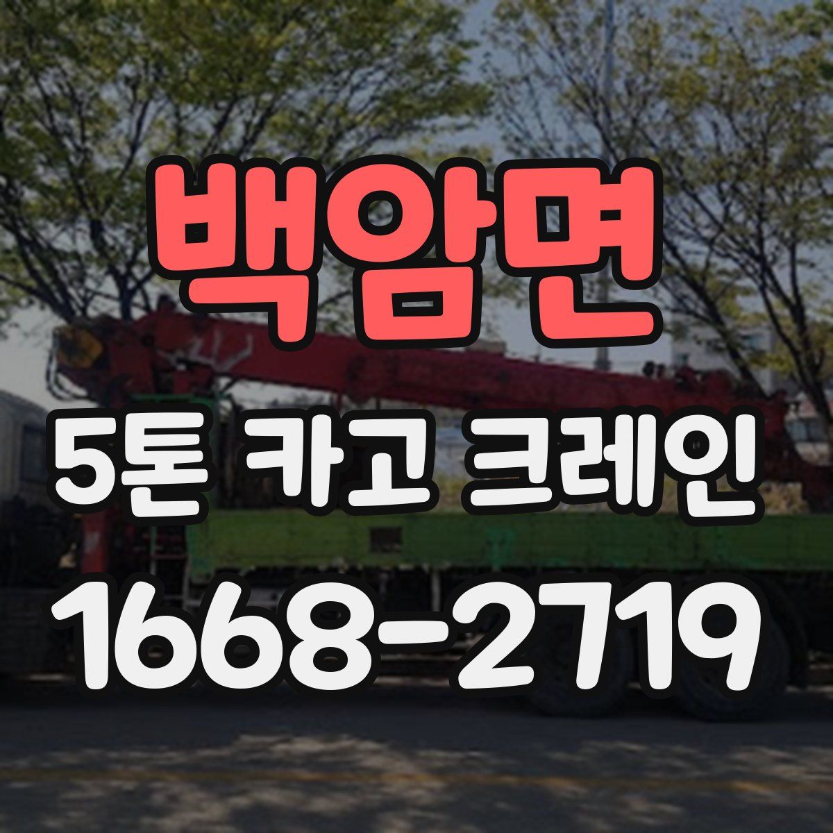백암면 5톤 카고 크레인