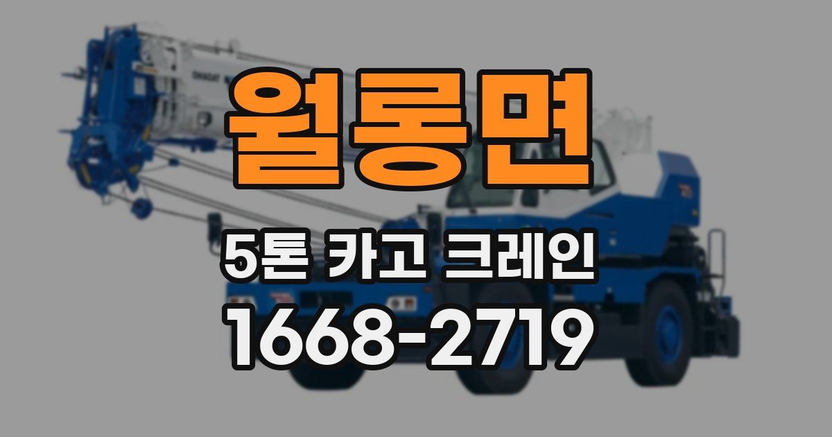 월롱면 5톤 카고 크레인