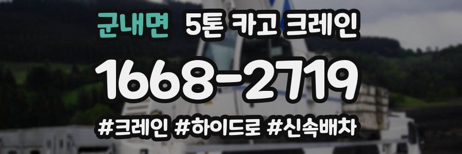 군내면 5톤 카고 크레인