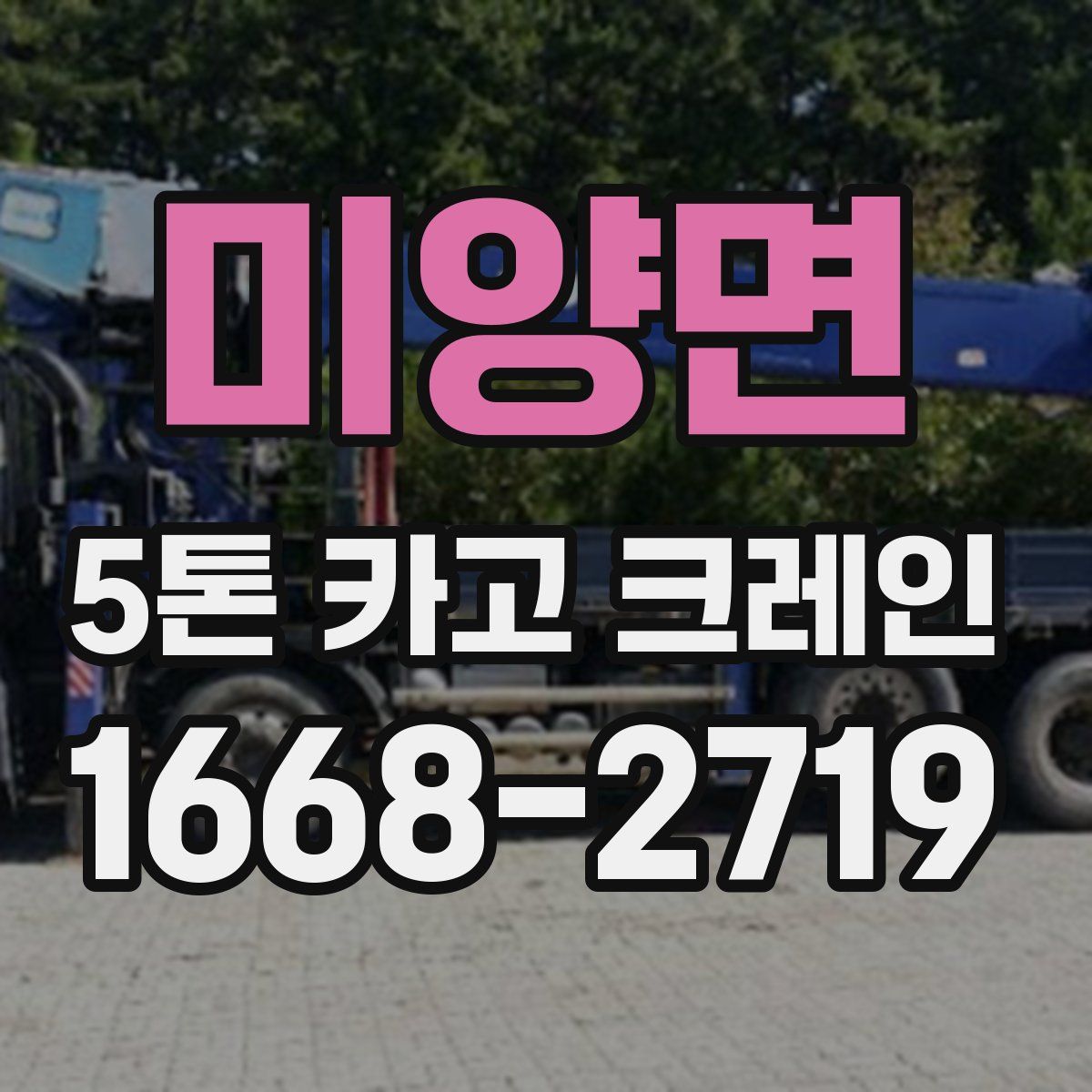 미양면 5톤 카고 크레인