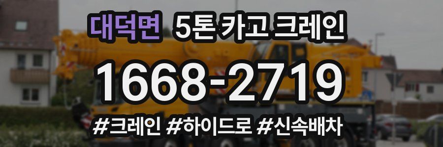 대덕면 5톤 카고 크레인