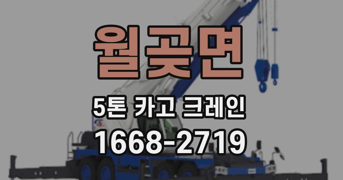 월곶면 5톤 카고 크레인