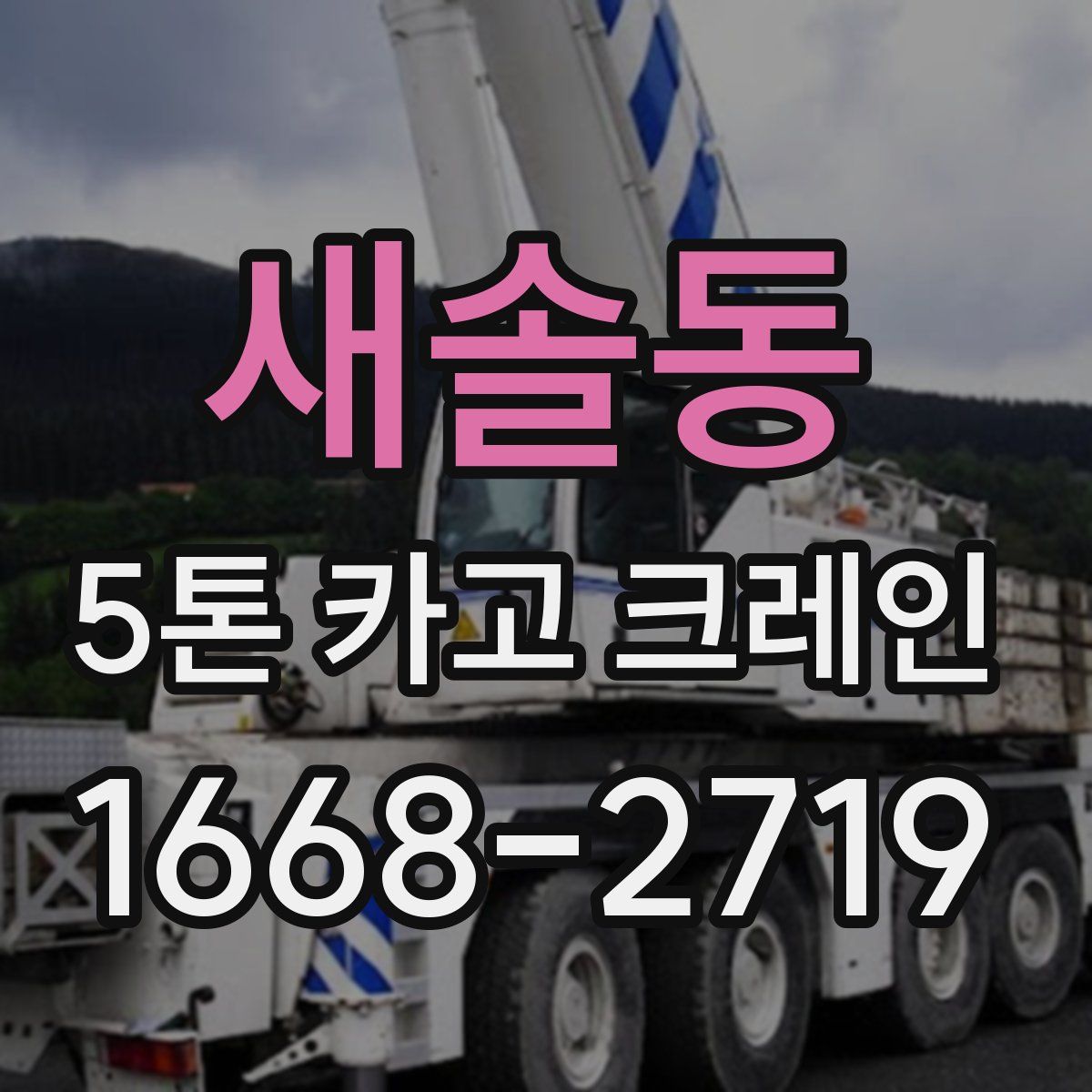 새솔동 5톤 카고 크레인