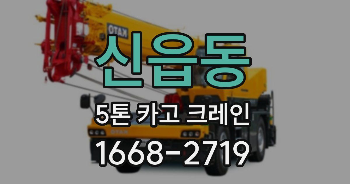 신읍동 5톤 카고 크레인