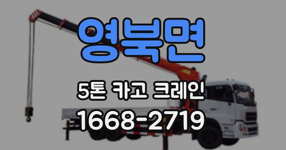 영북면 5톤 카고 크레인