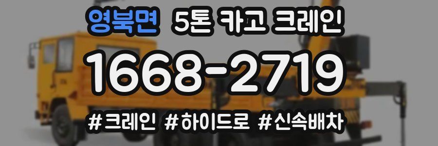 영북면 5톤 카고 크레인