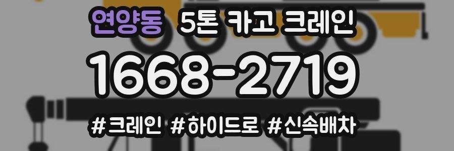 연양동 5톤 카고 크레인