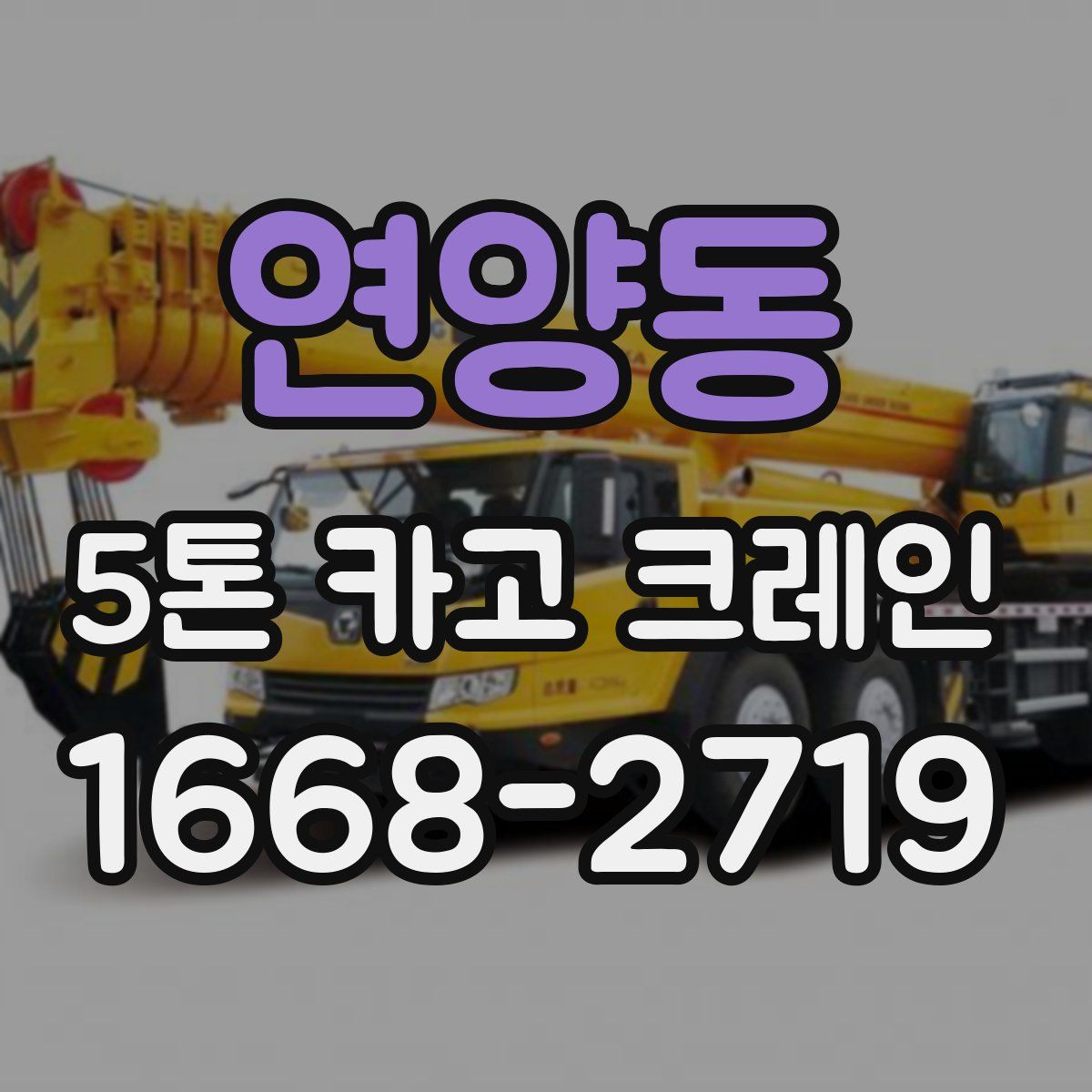 연양동 5톤 카고 크레인