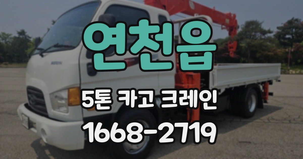 연천읍 5톤 카고 크레인