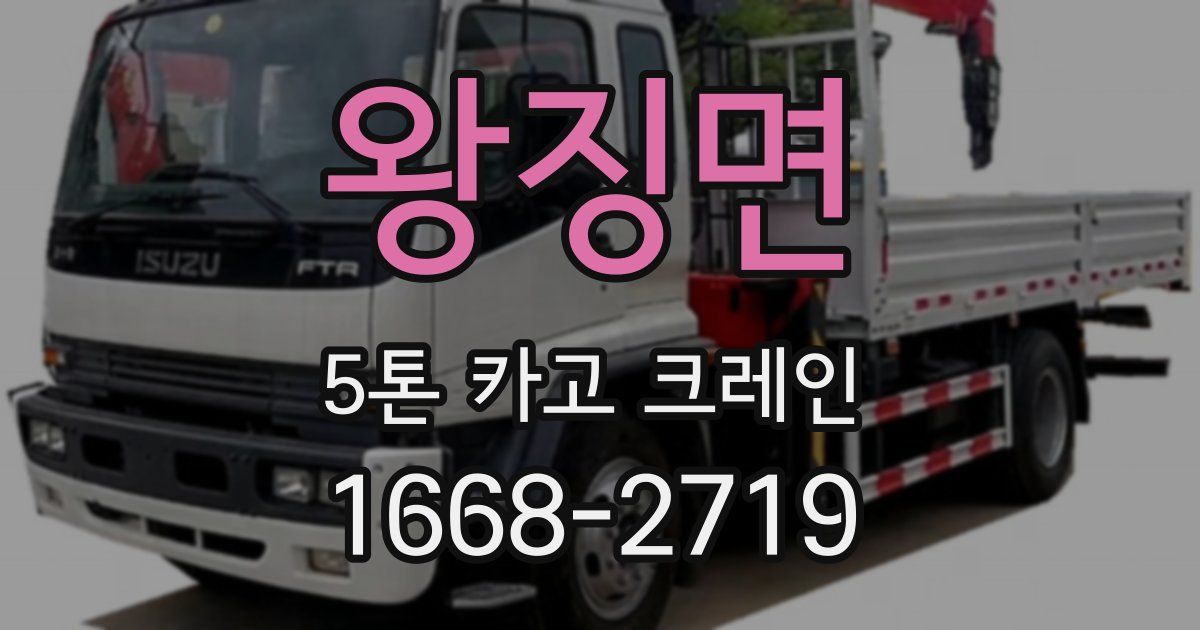 왕징면 5톤 카고 크레인
