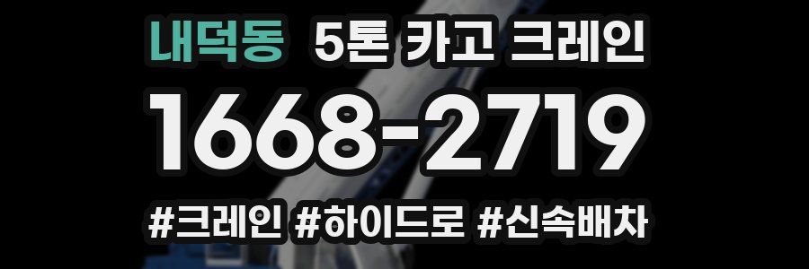 내덕동 5톤 카고 크레인