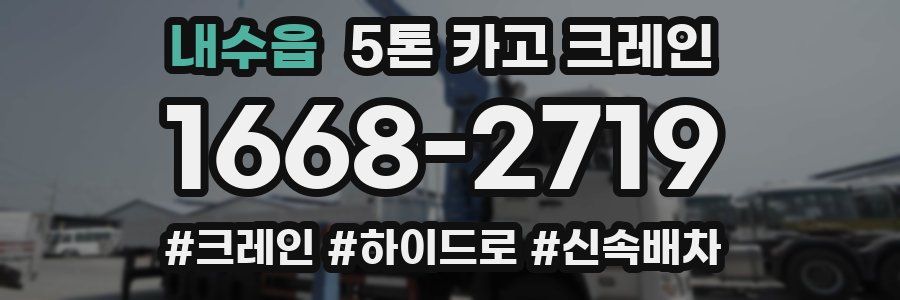 내수읍 5톤 카고 크레인