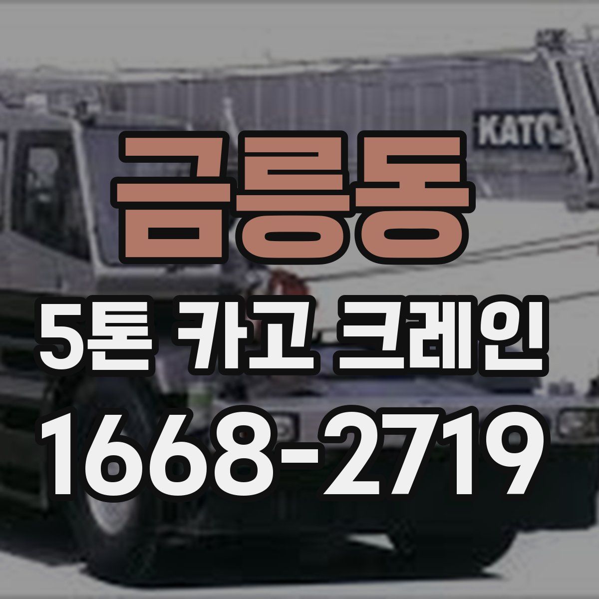 금릉동 5톤 카고 크레인