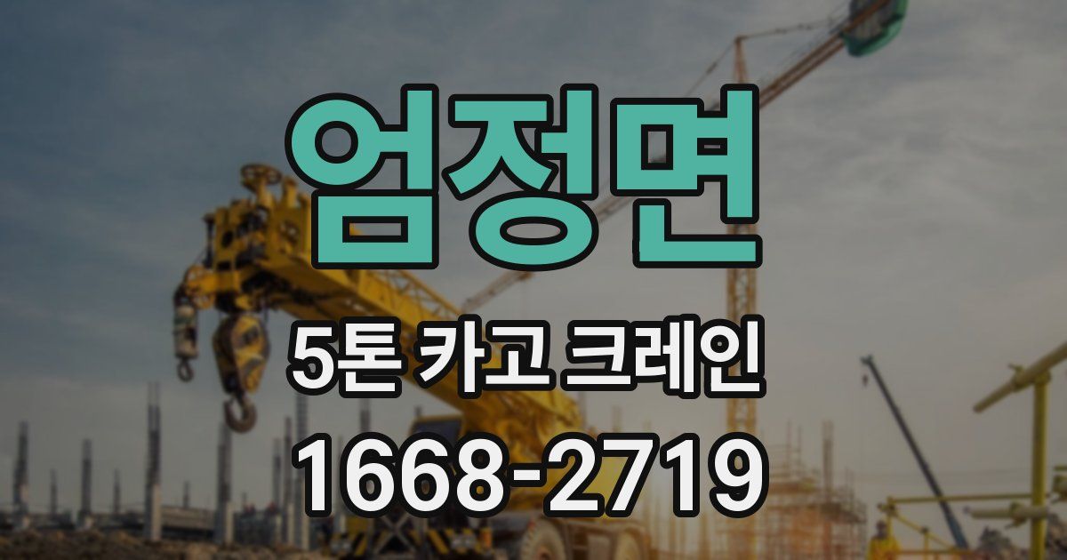 엄정면 5톤 카고 크레인