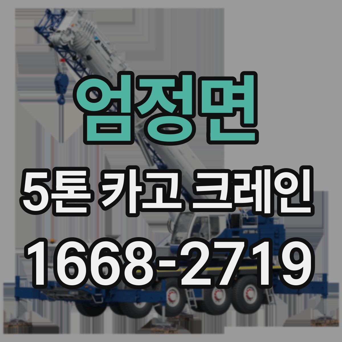 엄정면 5톤 카고 크레인