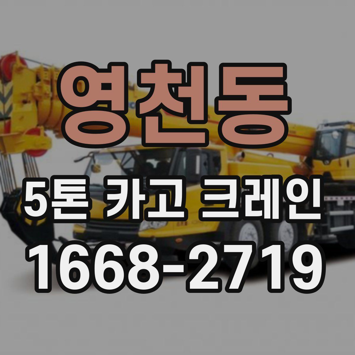 영천동 5톤 카고 크레인
