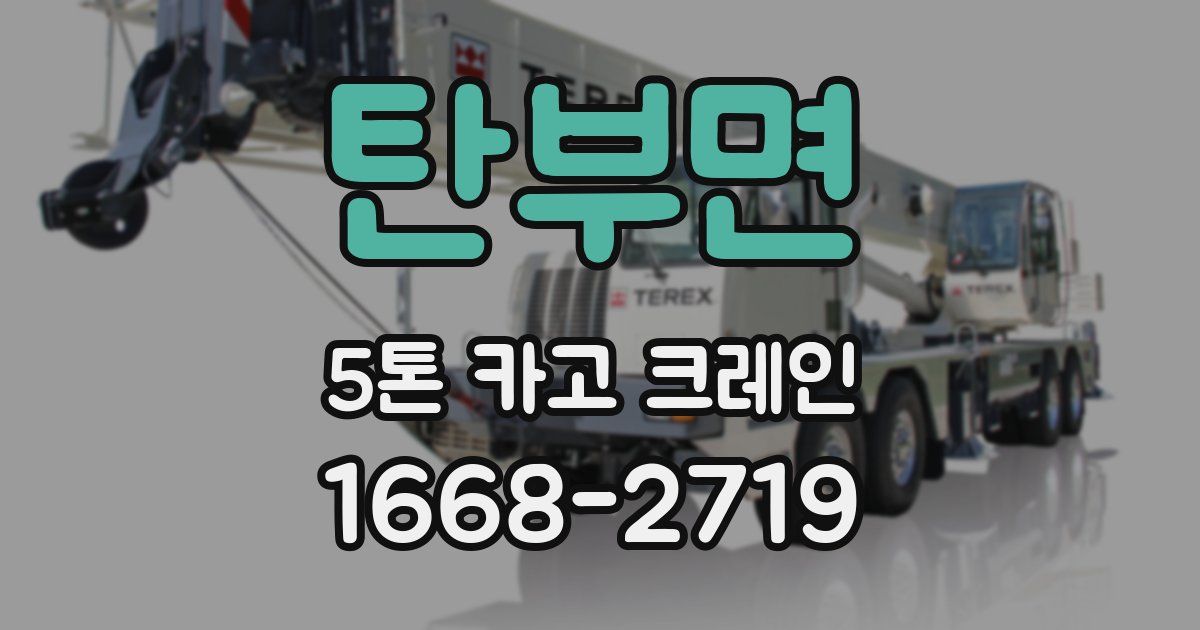 탄부면 5톤 카고 크레인