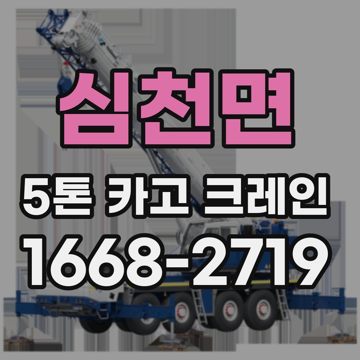 심천면 5톤 카고 크레인