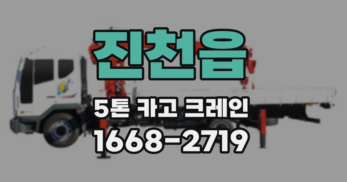 진천읍 5톤 카고 크레인