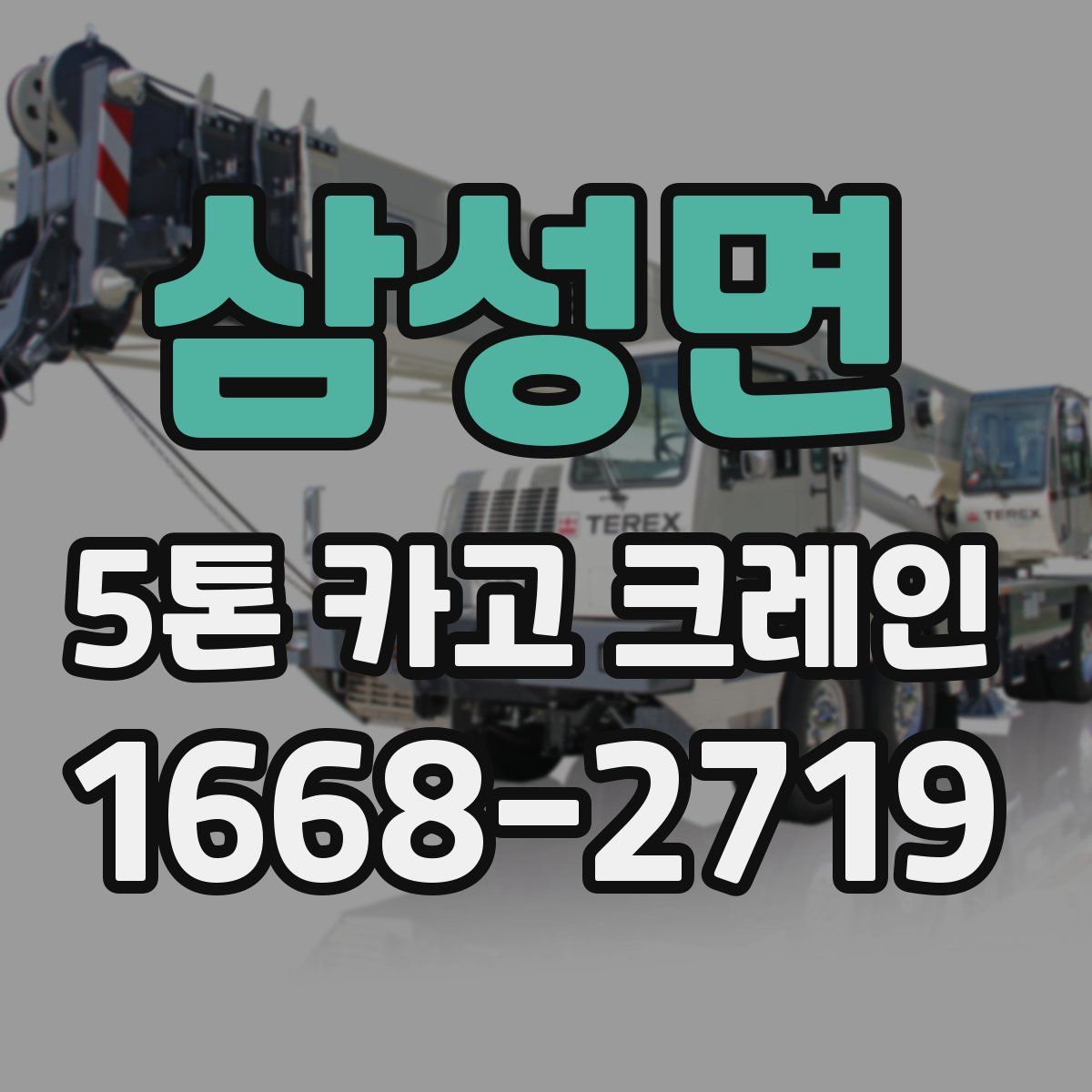 삼성면 5톤 카고 크레인