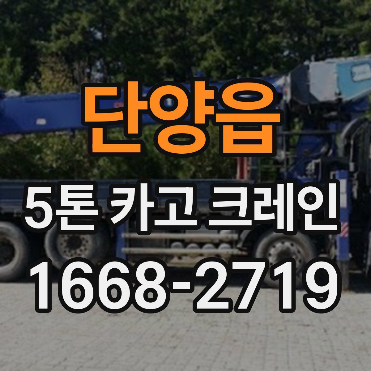 단양읍 5톤 카고 크레인