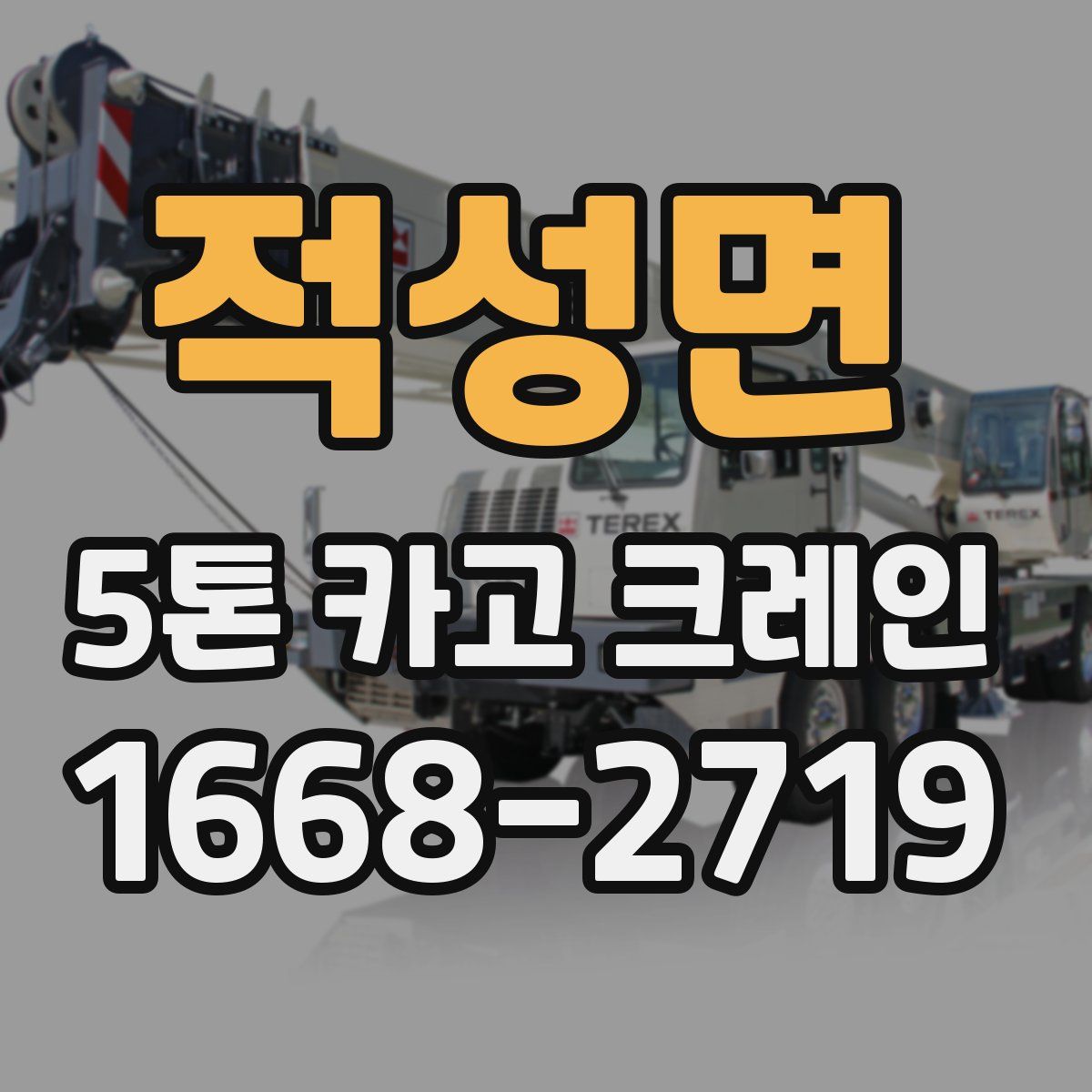 적성면 5톤 카고 크레인