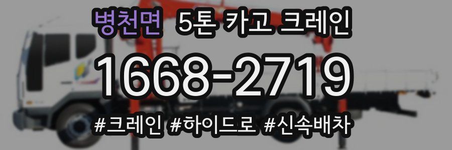병천면 5톤 카고 크레인