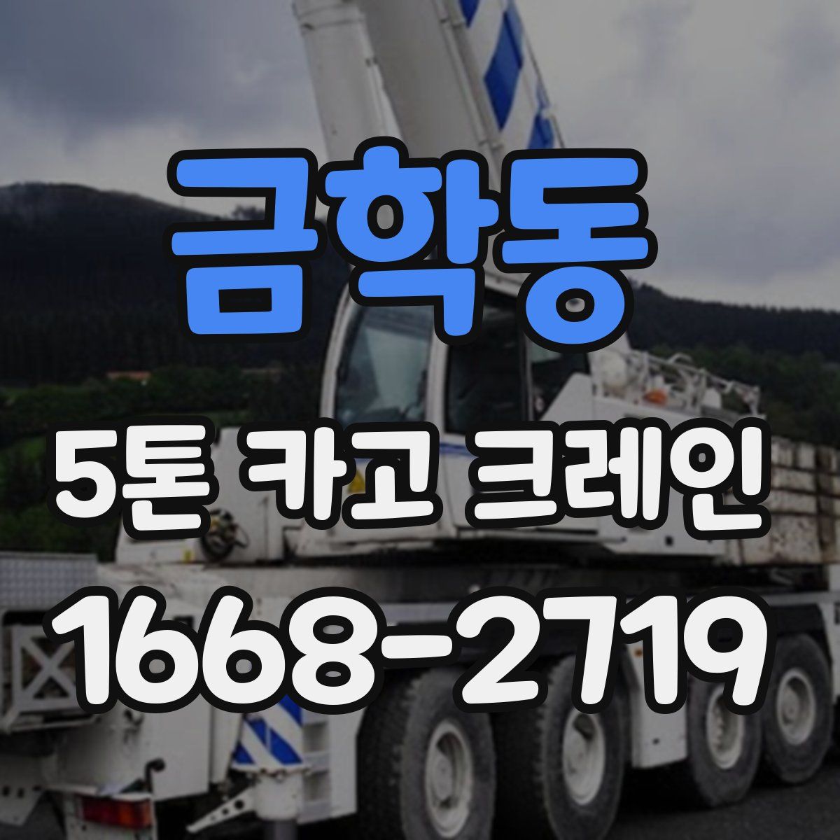 금학동 5톤 카고 크레인