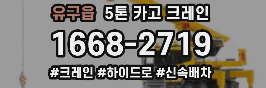 유구읍 5톤 카고 크레인