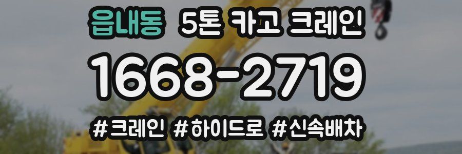 읍내동 5톤 카고 크레인