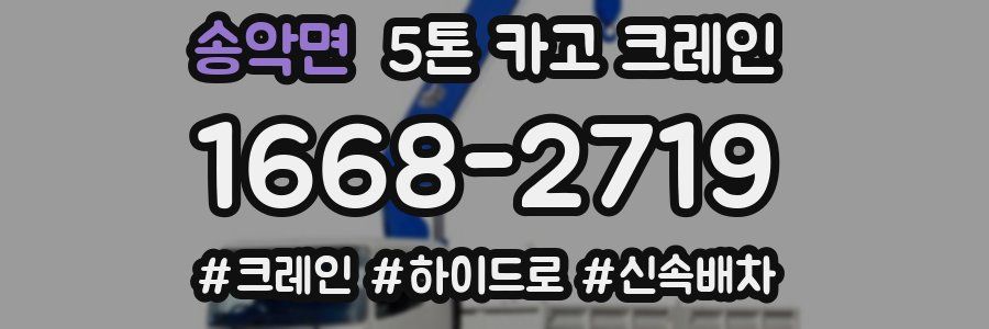 송악면 5톤 카고 크레인