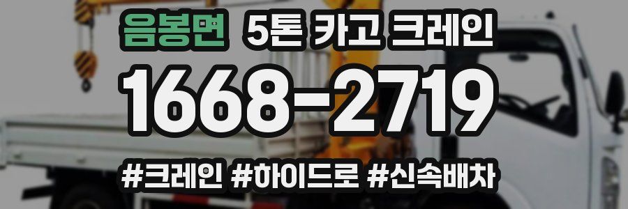 음봉면 5톤 카고 크레인